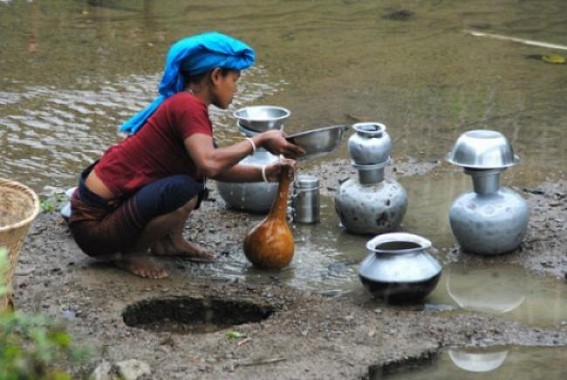 Water scarcity emerges as a burning problem in the tribal helmets: Measles and Chicken pox creates havoc in rural areas